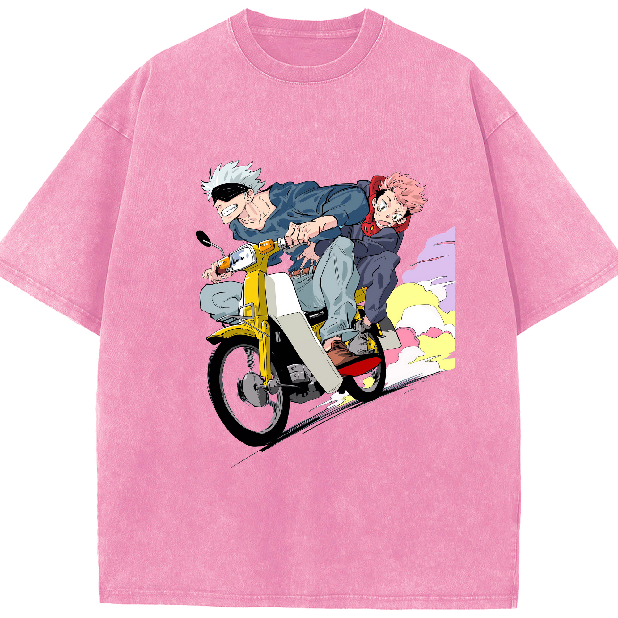 （画像用） 呪術廻戦 Jujutsu Kaisen 綿100% ヴィンテージ風 半袖Tシャツ（フロントプリント）